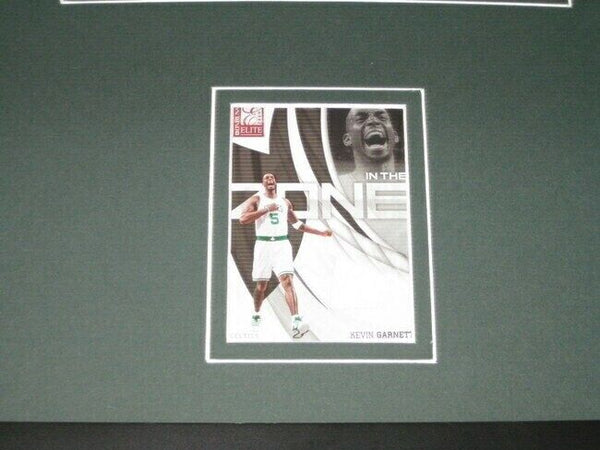 Kevin Garnett Framed 11x17 Game Used Memorabilia & Photo Display Celtics PANINI