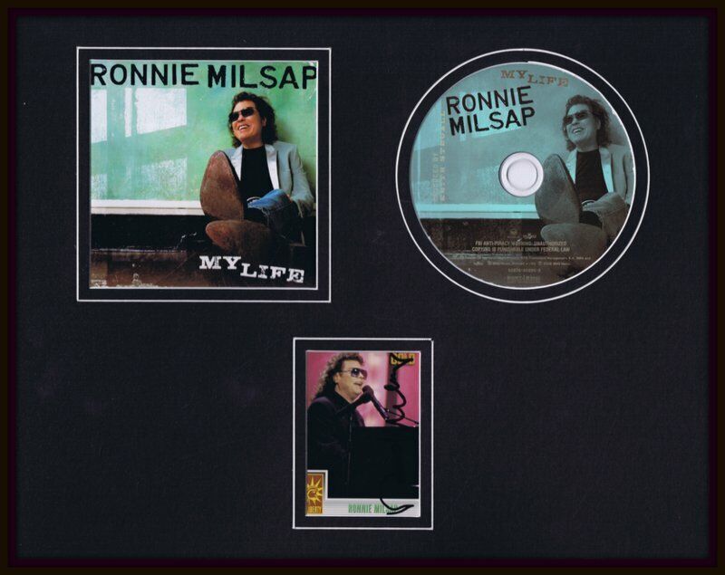 Ronnie Milsap Signed Framed 11x14 My Life CD & Photo Display 