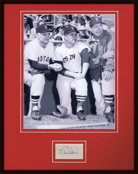 Bobby Doerr Signed Framed 11x14 Photo Display JSA Boston Red Sox