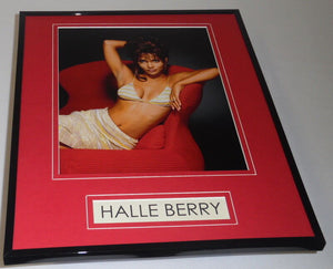 Halle Berry Bikini Top Framed 11x14 Photo Display 