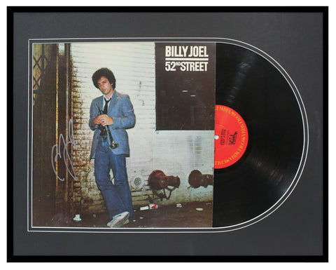 Billy Joel Signed Framed Vintage 52nd Street Vinyl Record Album FC35609