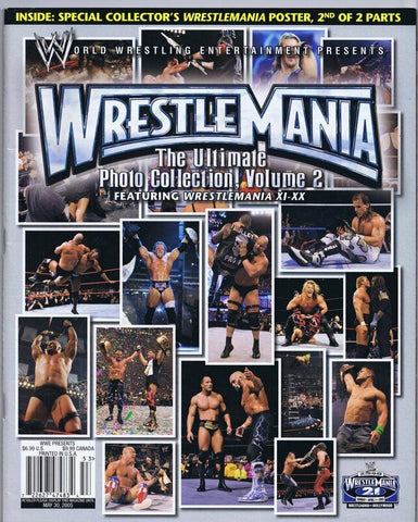 ORIGINAL Vintage 2005 WWF Magazine Wrestlemania Ultimate Photo Collection Vol 2