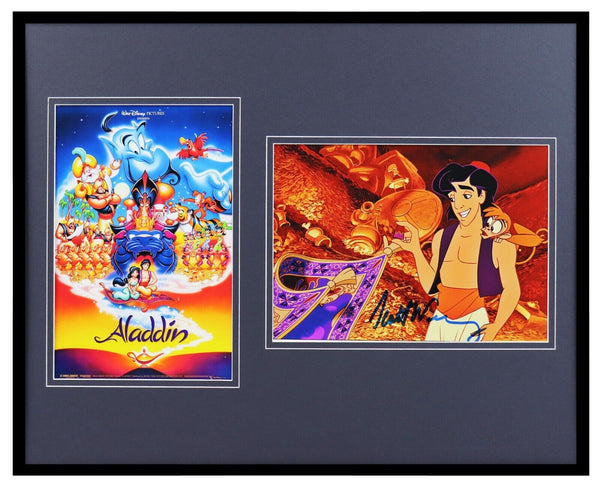 Scott Weinger Signed Framed 16x20 Aladdin Photo Poster Set