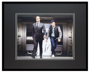 Taron Egerton Signed Framed 16x20 Photo Display AW Kingsman w/ Colin Firth