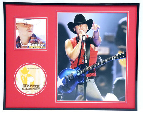 Kenny Chesney 16x20 Framed Road and the Radio CD + Photo Display