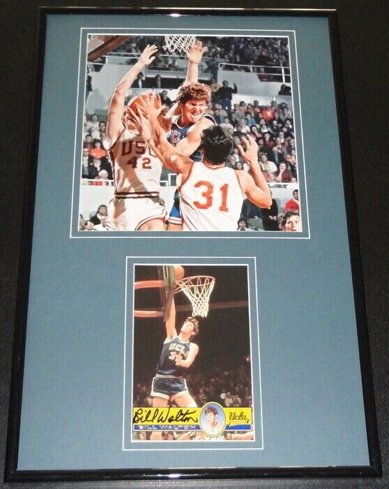 Bill Walton Signed Framed 11x17 Photo Display UCLA