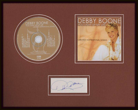 Debby Boone Signed Framed 11x14 You Light Up My Life CD & Photo Display