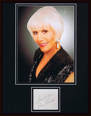 Rona Barrett Signed Framed 11x14 Photo Display