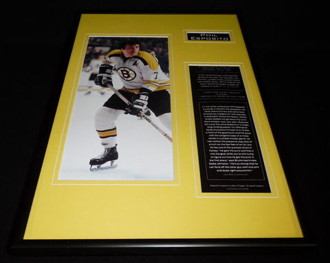 Phil Esposito Framed 12x18 Photo Display Bruins