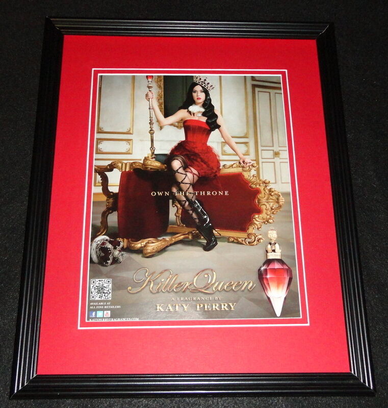 Katy Perry Killer Queen Fragrance 2015 Framed ORIGINAL Advertisement