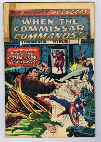 Avengers #18 ORIGINAL Vintage 1965 Marvel Comics Commissar