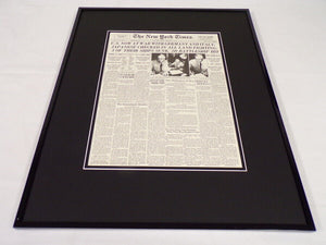 New York Times Dec 12 1941 Framed 16x20 Front Page Poster WWII US at War