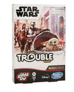 NEW SEALED Hasbro Star Wars Mandalorian Grab and Go Trouble Board Game