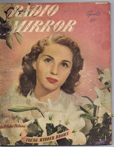 ORIGINAL Vintage April 1947 Radio Mirror Magazine Susan Douglas