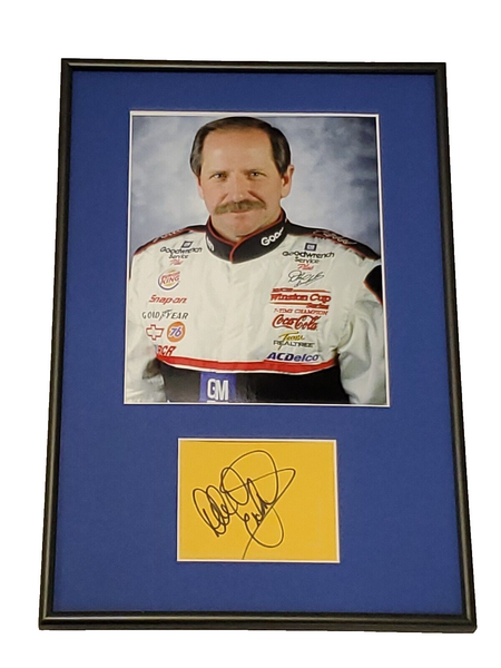 Dale Earnhardt Sr Signed Framed 12x18 Photo Display