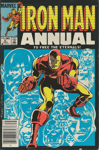 Iron Man Annual #6 ORIGINAL Vintage 1983 Marvel Comics Eternals