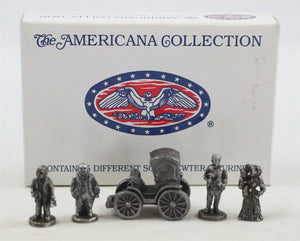 VINTAGE 1994 Liberty Falls Pewter Collection Set of 10 Figurines AH47 + AH48