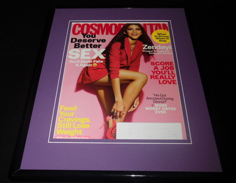 Zendaya Framed 11x14 ORIGINAL 2016 Cosmopolitan Cover Cosmo Spiderman Mary Jane