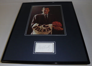 Bill Bradley Signed Framed 16x20 Photo Display JSA Knicks 