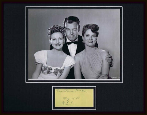 Constance Moore Signed Framed 11x14 Photo Display JSA