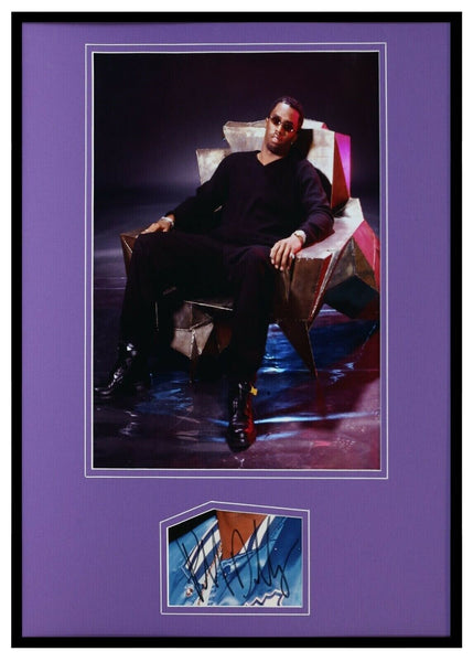 P Diddy Puff Daddy Signed Framed 16x20 Photo Display Sean Combs Bad Boy 