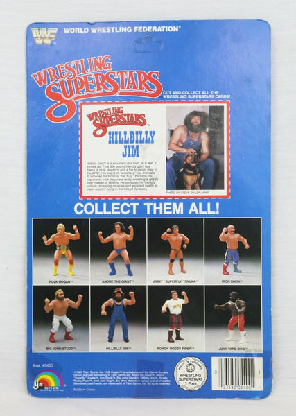 VINTAGE 1985 LJN WWF Wrestling Superstars Hillbilly Jim Action Figure w/ Hat