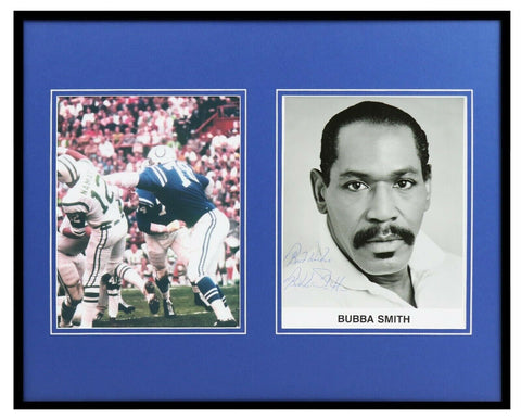 Bubba Smith Signed Framed 16x20 Photo Display Colts vs Joe Namath