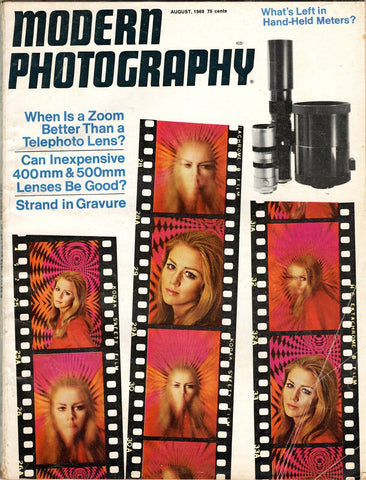 VINTAGE Aug 1969 Modern Photography Magazine 