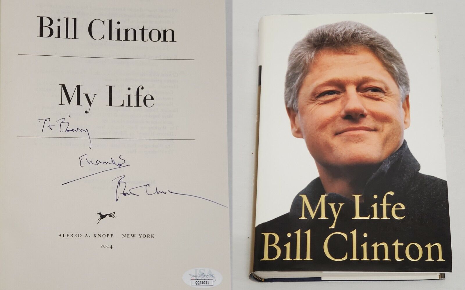 Bill Clinton Signed 2004 My Life 1st Edition Hardcover Book JSA