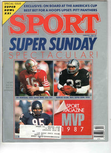 Feb 1987 Sport Magazine Joe Montana Richard Dent Marcus Allen