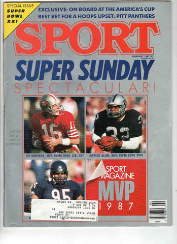 Feb 1987 Sport Magazine Joe Montana Richard Dent Marcus Allen