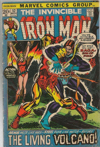 Iron Man #52 ORIGINAL Vintage 1972 Marvel Comics GGA