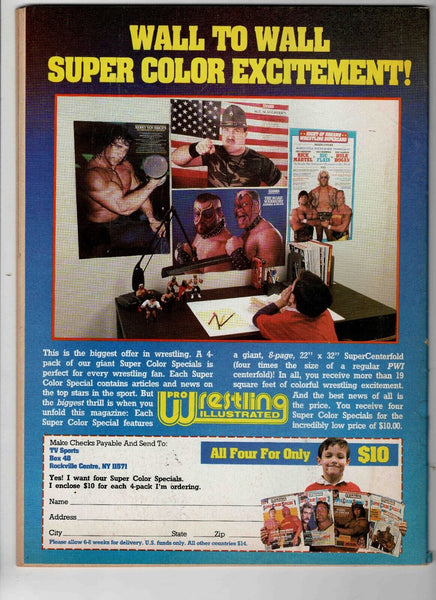 VINTAGE June 1987 Pro Wrestling Illustrated Magazine Magnum TA Hulk Hogan