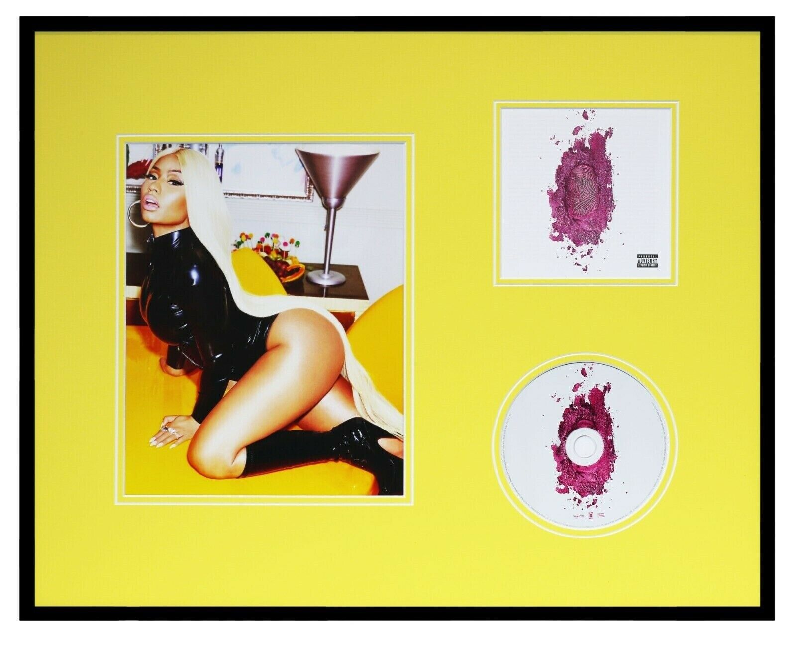 Nicki Minaj Framed 16x20 Pinkprint CD & Photo Display