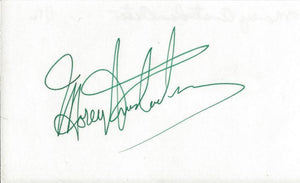 Morey Amsterdam Signed 3x5 Index Card Dick Van Dyke Show