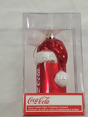 NEW SEALED 2012 Coca Cola Kurt Adler Santa Hat Christmas Ornament