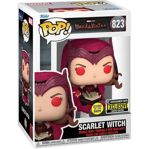 NEW SEALED 2022 Funko Pop Figure Wandavision Scarlet Witch Glow in the Dark