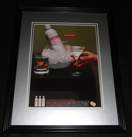 2003 Danzka Vodka Framed 11x14 ORIGINAL Advertisement