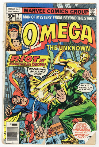 Omega the Unknown #9 VINTAGE 1977 Marvel Comics 1st Appearance Foolkiller