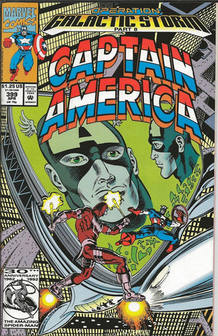 Captain America #399 ORIGINAL Vintage 1992 Marvel Comics 