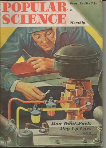 ORIGINAL Vintage Sep 1948 Popular Science Magazine