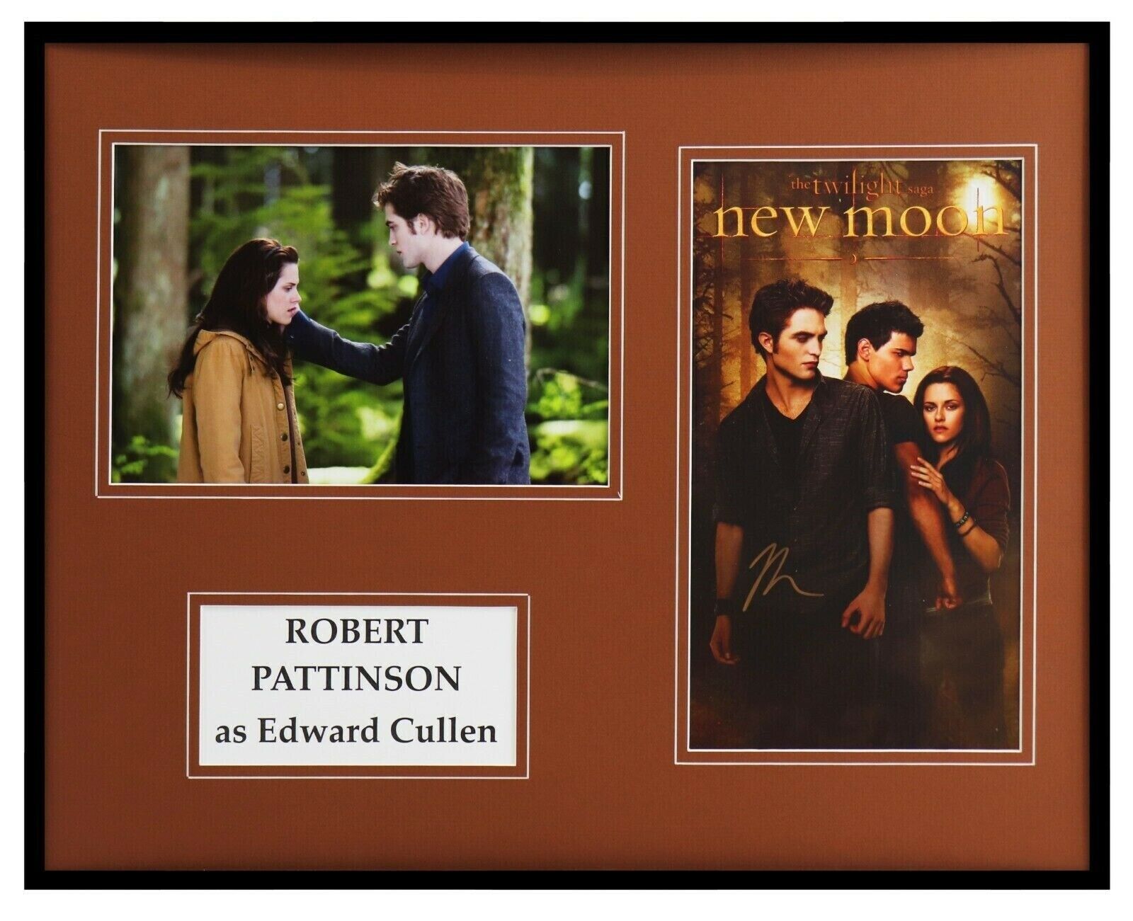 Robert Pattinson Signed Framed 16x20 Photo Poster Set Twilight New Moon