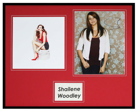 Shailene Woodley Signed Framed 16x20 Photo Set Divergent Fault in Our Stars