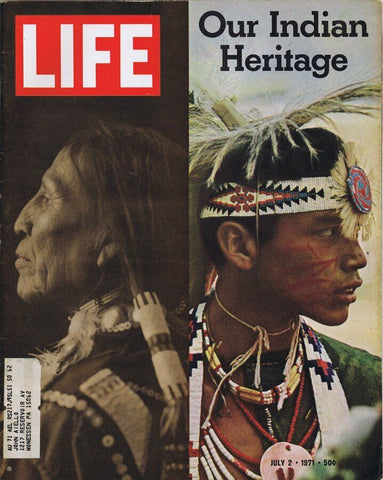 ORIGINAL Vintage Life Magazine July 2 1971 Indian Heritage