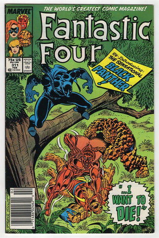 Fantastic Four #311 ORIGINAL Vintage 1988 Marvel Comics Black Panther