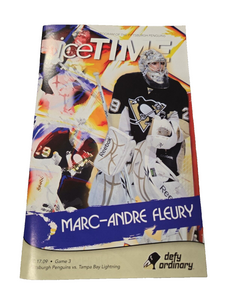 Oct 17 2009 Lightning @ Penguins Program Marc Andre Fleury Sidney Crosby 2 Ast.