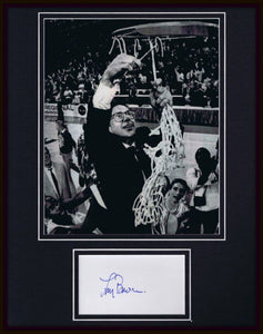 Coach Larry Brown Signed Framed 11x14 Photo Display Kansas