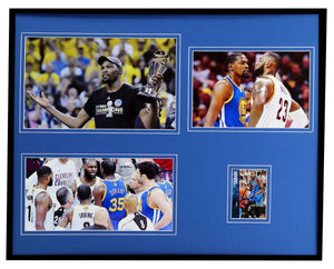 Kevin Durant Signed Framed 16x20 Photo Display Warriors NBA Finals