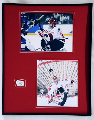 Martin Brodeur Signed Framed 16x20 Photo Set Team Canada Olympics Devils