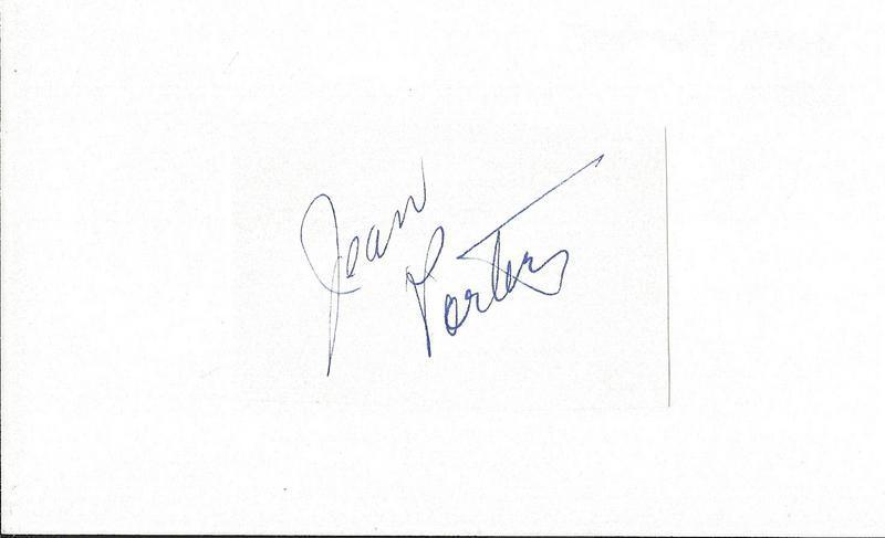 Jean Porter Signed 3x5 Index Card One Million BC